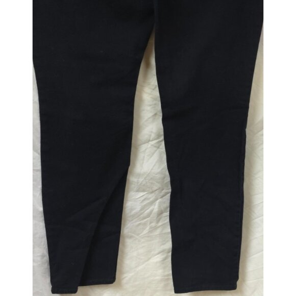 Arizona Jeans Womens Sz 17 Black Mid Rise Super Skinny Stretch Denim Jeans 36x30 - Picture 8 of 10
